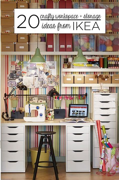 20 Crafty Workspace Storage Ideas From Ikea Ikea Craft