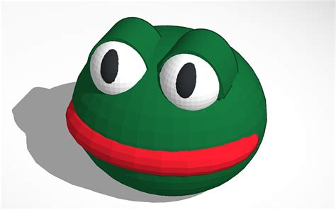3d Design Pepe The Frog Tinkercad