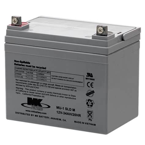 Mu 1 Sld M Mk Battery 12v 35 Ah Deep Cycle Sealed Mobility Battery