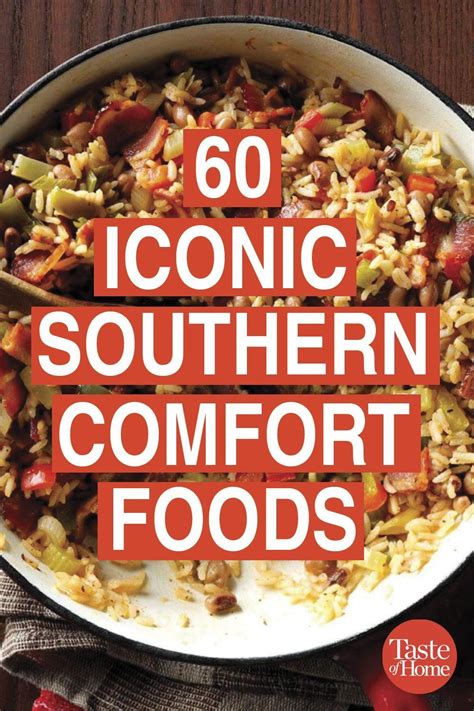 An Image Of Some Food In A Pan With The Words 60 Iconic Southern