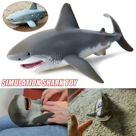 Mortilo Lifelike Shark Shaped Toy Realistic Motion Simulation Animal