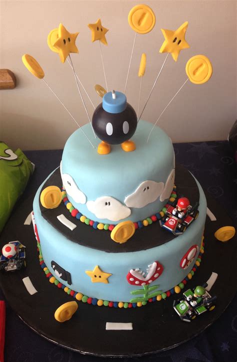 He is on the race track with his entire buddy's! The Flour Bin: Mario Kart Cake