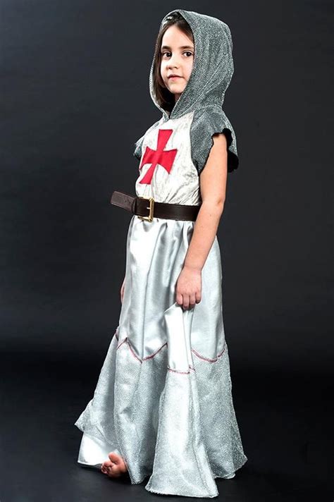 Joan Of Arc Costume Knight Costume For Girls Medieval Etsy Festa De