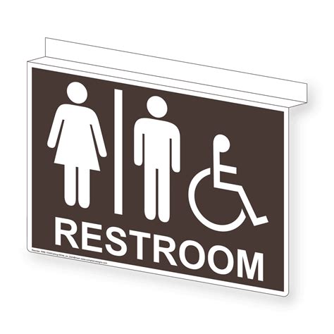 Restroom Sign With Symbol Rre Ceiling Whtondkbn Restrooms