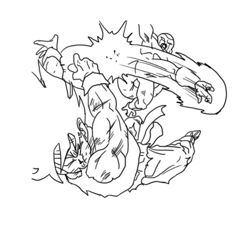 Did you mean freya ? Goku Frieza Lineart by RuokDbz98 on DeviantArt