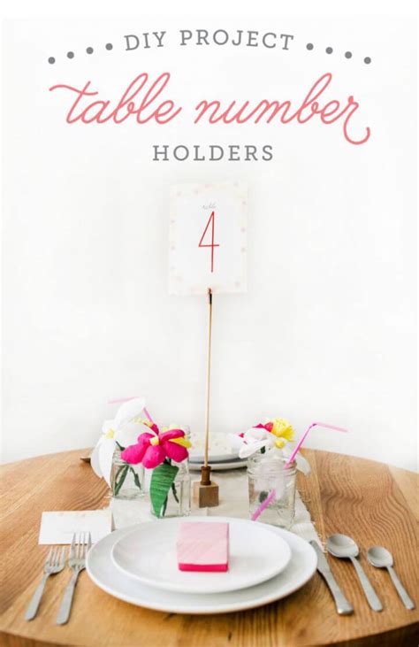 25 Best Diy Wedding Table Numbers And Holders Diy Crafts