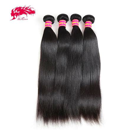 Amazing 4pcs Remy Virgin Straight Hair Extensions 100 Human Hair Double