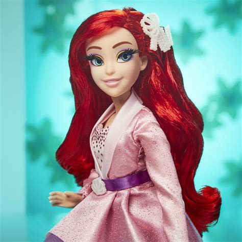 disney princess style series 07 ariel fashion doll in modern style with earrings and shoes