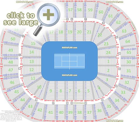 Hard rock stadium seating charts for all events including tennis. Melbourne Rod Laver Arena seat numbers detailed seating plan - MapaPlan.com