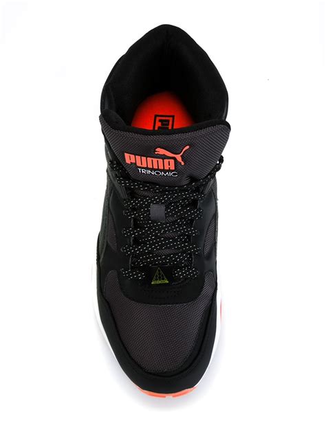 Puma Trinomic Hi Top Sneakers In Black For Men Lyst