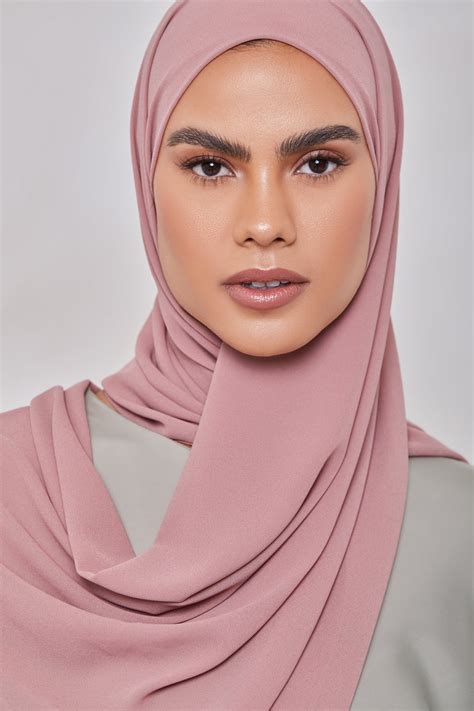 Essential Chiffon Hijab Rose Nude