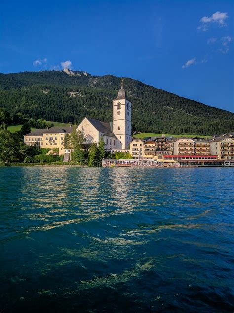 St Wolfgang Austria August 16 2019 Beautiful View From The Lake