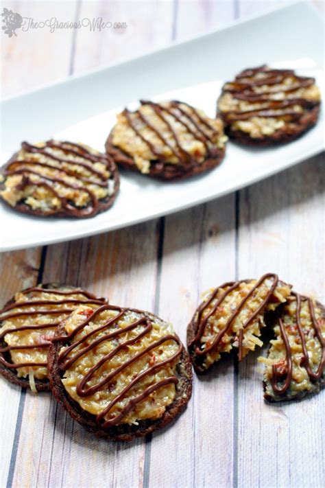 German chocolate cookies horrible housewife. German Chocolate Cake Cookies | The Gracious Wife