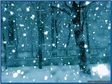 Winter Wonderland Screensaver Falling Snow