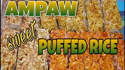 How To Make Puffed Rice Popped Rice Pop Rice Ampaw Filipino