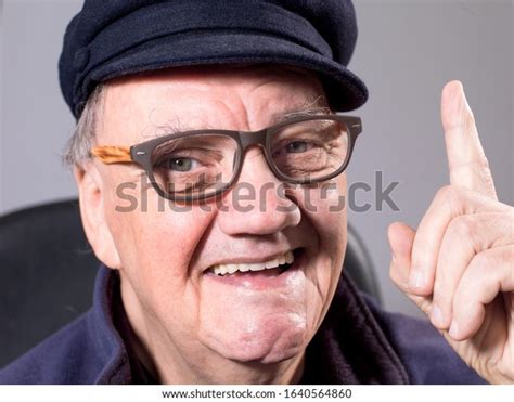 Portrait Old Man Glasses Big Smile Stock Photo 1640564860 Shutterstock