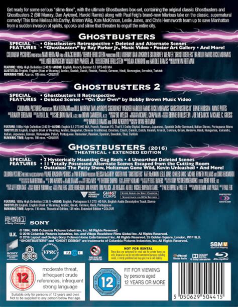 Ghostbusters 1 3 Collection Blu Ray