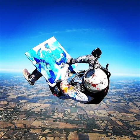 Art In Freefall Skydiving Painter Captures The Winds Creations