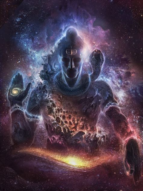 Shiva | शिव | Space | Lord shiva, Shiva angry, Shiva art