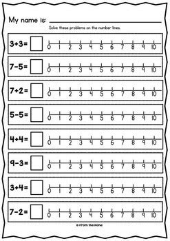 Number Line Addition & Subtraction Games by From the Pond | TpT