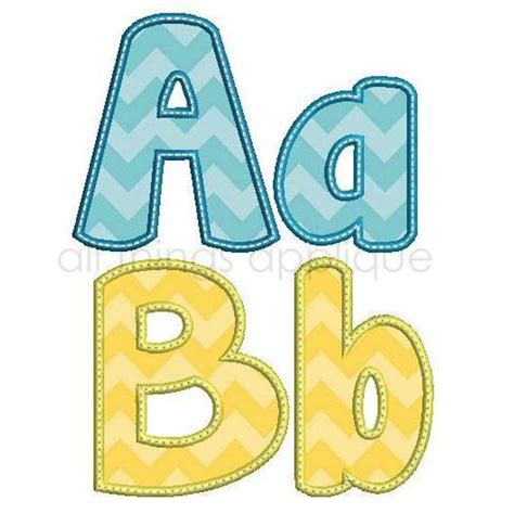 Glance through the collection of free patterns below, then use your favorite method to transfer it to your embroidery material and you're ready to begin your needlework. Happy Applique Alphabet 26 Letters Upper and Lower 3