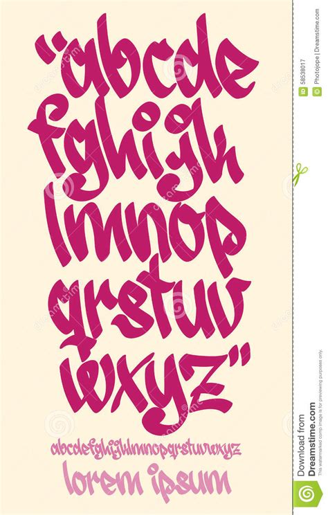 Best letter a graffiti illustrations royalty free vector. Graffiti Alphabet - Handwritten - Vector Lowercase Font ...