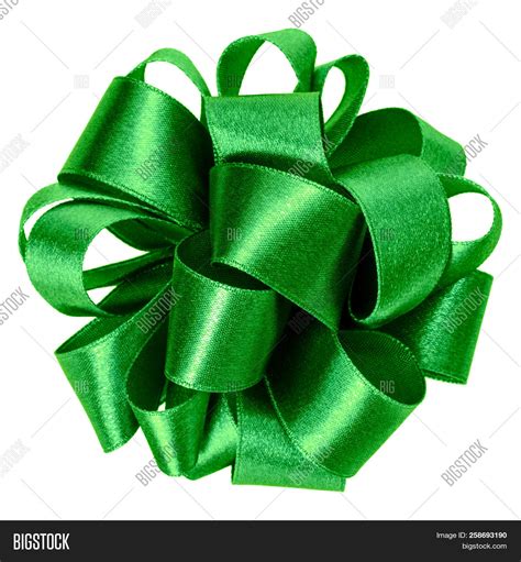 Big Round Bow Green Image And Photo Free Trial Bigstock