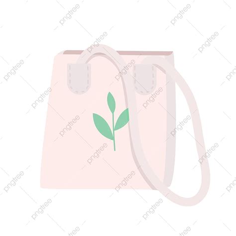 Eco Tote Bag Vector Art Png Eco Tote Bag Cartoon Vector Illustration