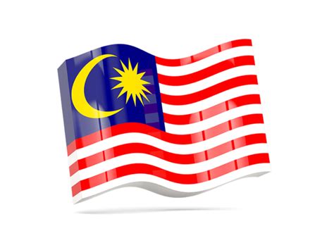 Wave Icon Illustration Of Flag Of Malaysia