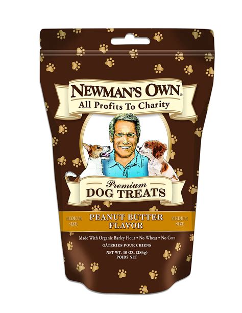 Newmans Own Premium Dog Treats Peanut Butter Medium Size 10 Ounce