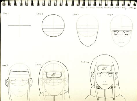 How To Draw Naruto Characters Part 1 Neji By