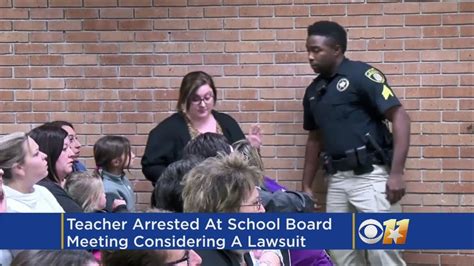 Teacher Arrested At School Board Meeting Says Lawsuit Seems Likely
