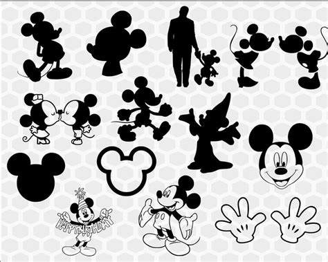 Download Mickey Mouse SVG Bundle Mickey mouse silhouette svg Disney ...