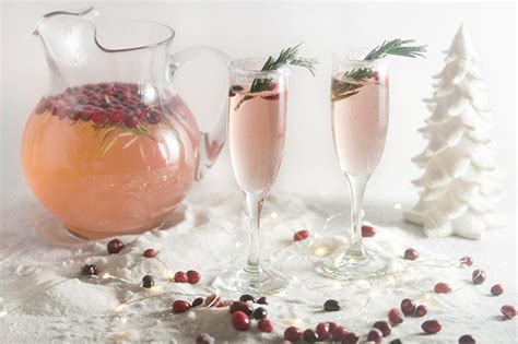 For what it's worth, peak grapefruit season starts around christmas. Christmas Cranberry Champagne Cocktails - Seasoned Sprinkles