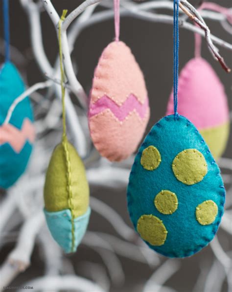 Felt Easter Egg Ornaments Lia Griffith