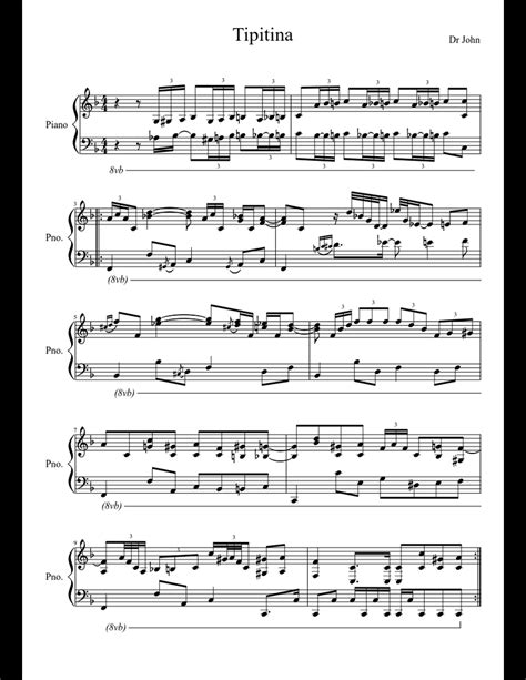 Tipitina Intro Sheet Music Download Free In Pdf Or Midi