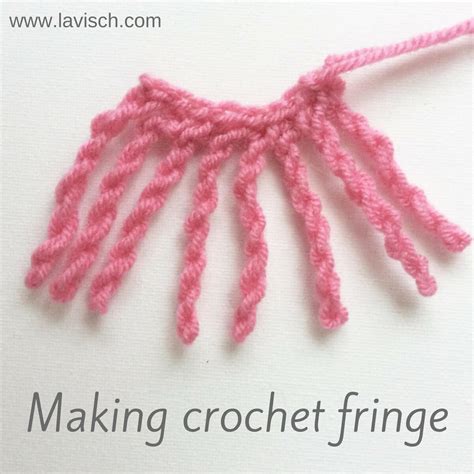 Tutorial Crochet Fringe La Visch Designs