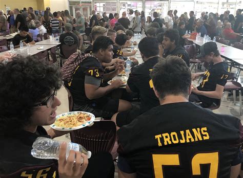 Trojans Football Notebook Spaghetti Dinner Leftovers Pahrump Valley
