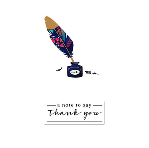 A Note To Say Thank You Greeting Card By The Curious Inksmith Cards