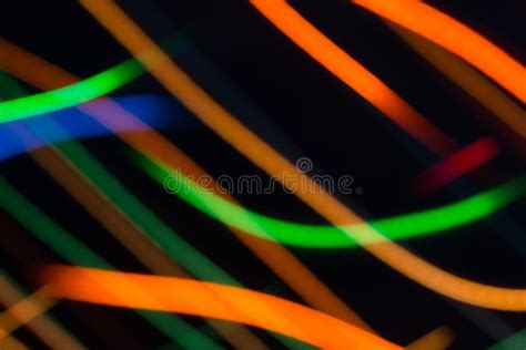 Abstract Picture Of Bright Colored Dynamic Lights Stock Illustration
