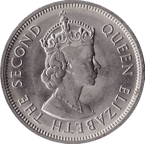 Elizabeth ii (elizabeth alexandra mary; 1 Dollar - Elizabeth II (1st portrait) - Hong Kong - Numista
