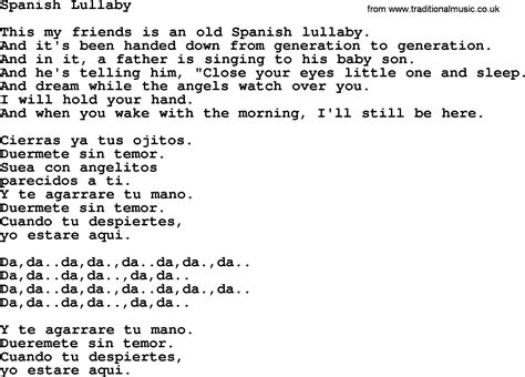 Spanish Lullaby By Marty Robbins Lyrics