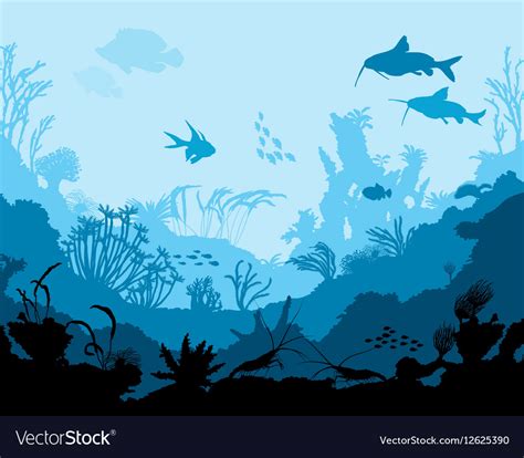 Ocean Underwater World Royalty Free Vector Image