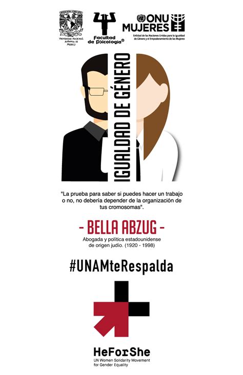 Последние твиты от equidad de género (@equidadmx). Carteles Equidad de Género HeForShe | Psicología-UNAM