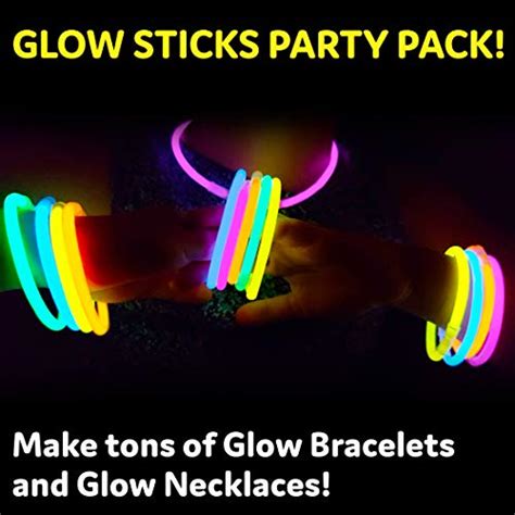 Glow Sticks Party Supplies 400pk 8 Inch Glow In The Dark Light Up Sticks Party Favors Glow