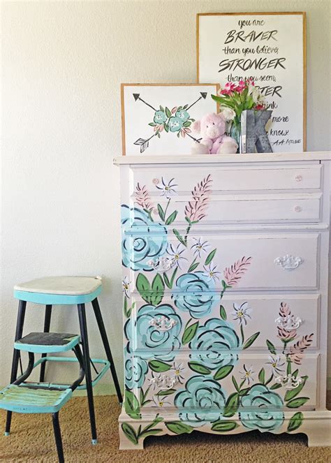 Achieving a high gloss look on your wood surface might need a lot of effort in your part especially if you are doing it on your own. Floral Dresser Before & After | Tones for Tots Little ...