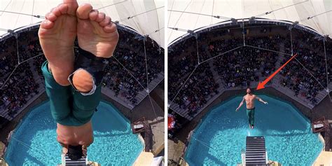 Athlete Does Backwards Handstands Off High Diving Boards Business Insider