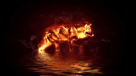 Fire Wolf By Hemamm On Deviantart Fire Art