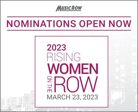 Nominations Open Musicrows 10th Annual Rising Women On The Row