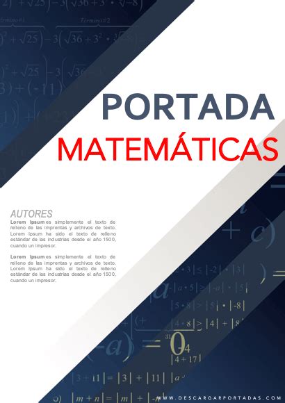 Detalle 91 Imagen Portadas De Matemáticas Creativas Vn